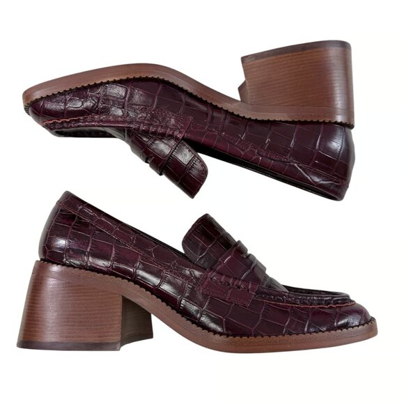 NEW DOLCE VITA Talie Low Heeled Pumps in cabernet for women 1125 3t7 - Picture 2 of 9